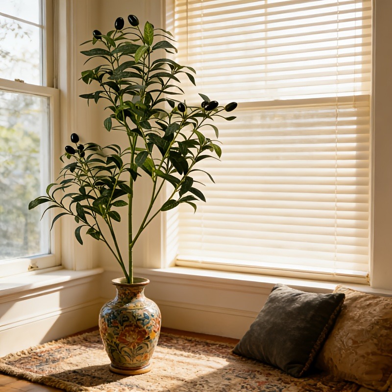 شجرة زيتون اصطناعية بطول 28 سم - مراجعة Ficus Lyrata Tree وسعره